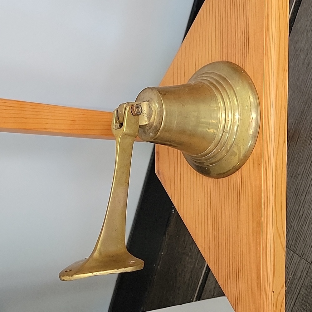 Vintage Brass Bell with Handle